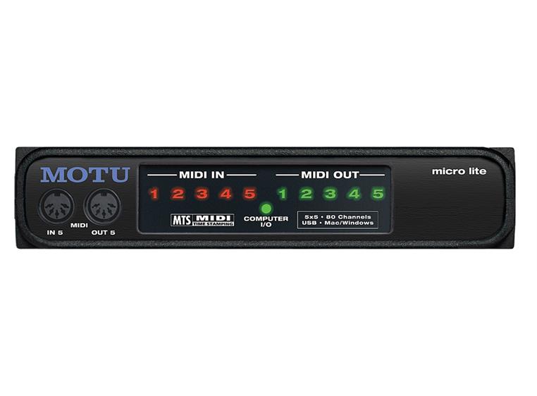 MOTU Micro Lite USB-Midi-grensesnitt
